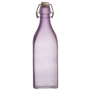 Kilner® Purple Frosted Clip Top Bottle 1 Litre