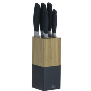 Horizon Indigo 5 Pce Knife Block Set Giftbox