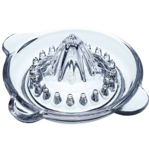 KitchenCraft Round Glass Lemon / Citrus Fruit Squeezer