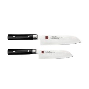 Kasumi Damascus SM-21813 2 Piece Santoku Knife Set