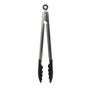 KitchenAid Silicone Tipped Stainless Steel Serving Tongs – Black